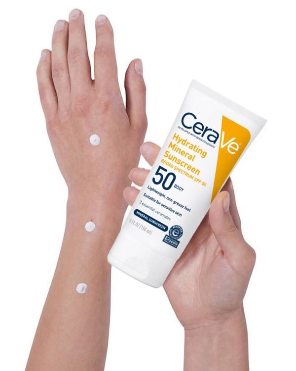 100% Original ! Cerave Hydrating Mineral Sunscreen Spf 100 Ml – Cerave Hydrating Sun Block | Best Skin Care Sunscreen