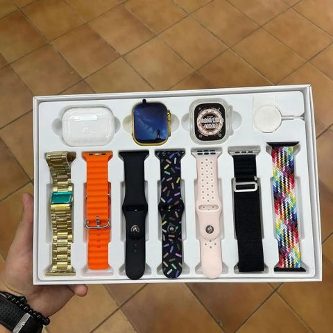 I20 Ultra Smart Watch With Earbuds And 7 Straps