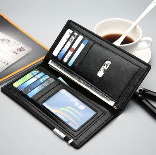 Kangro Ultra Slim Long Purse Wallet For Men | Wallet For Men | Black Color Kangro Wallet For Men – Badenroo Wallet